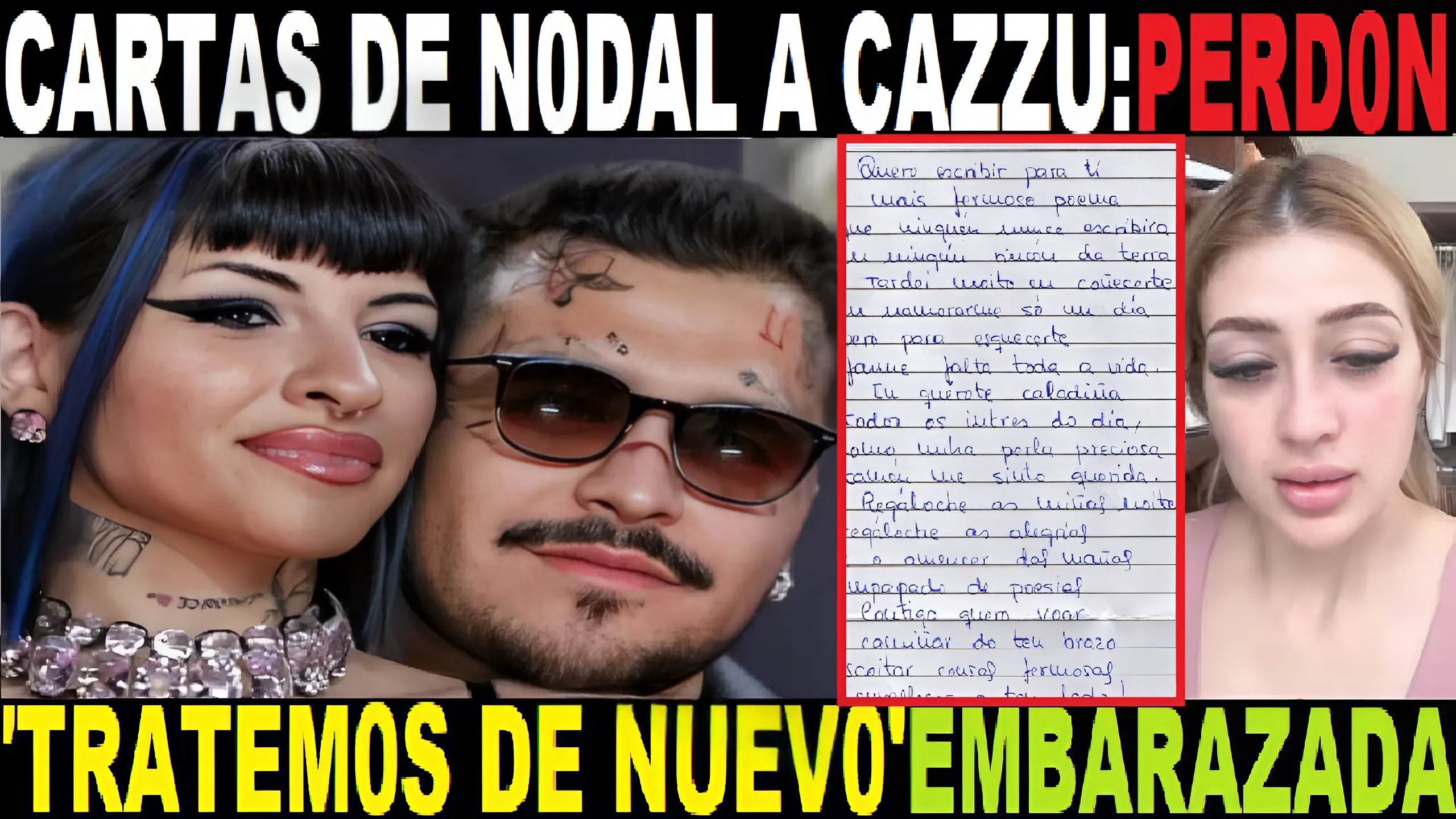 NODAL revela CARTAS sobre CAZZU – la familia de VALERIA MARQUEZ habla del EMBARAZO.