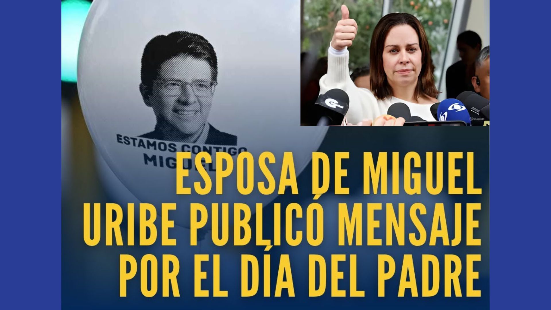 La esposa de Miguel Uribe Turbay compartió un emotivo mensaje por el Día del Padre.
