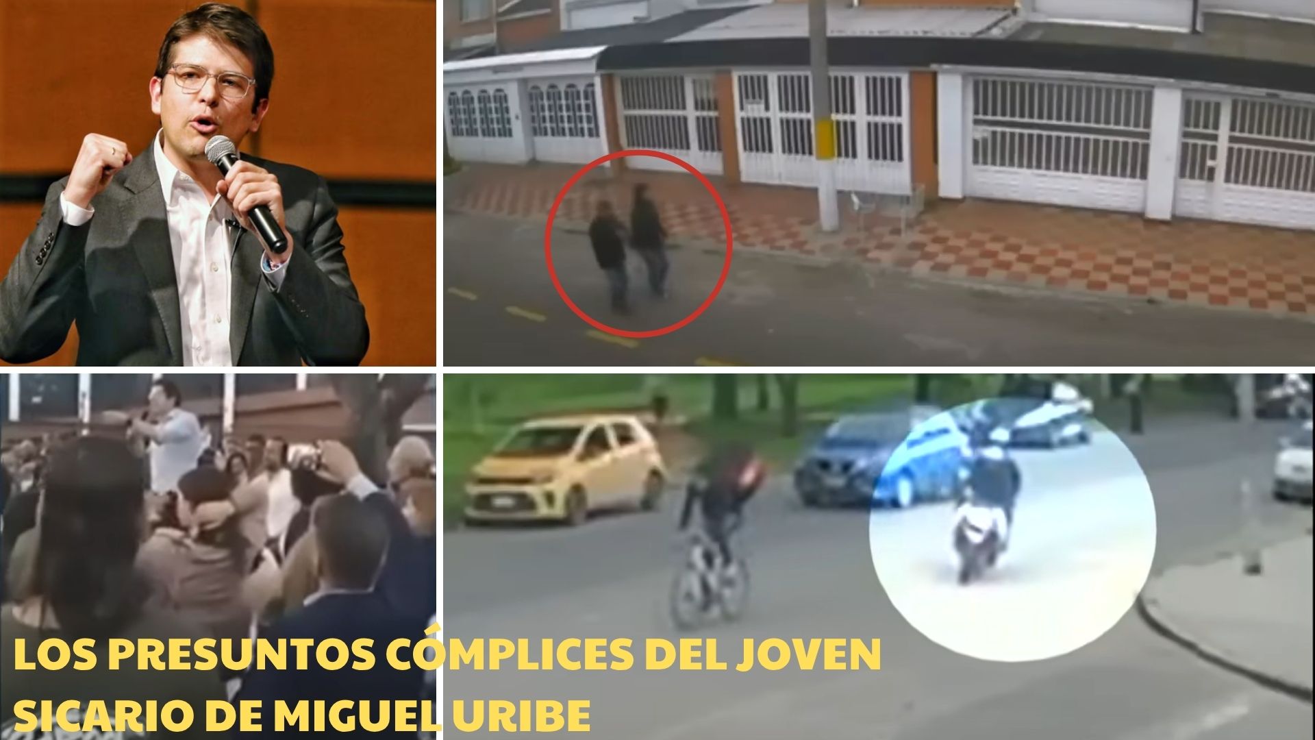 Cinco cómplices implicados en ataque a Miguel Uribe, según videos inéditos ¿quiénes están detrás del ataque a Miguel Uribe?