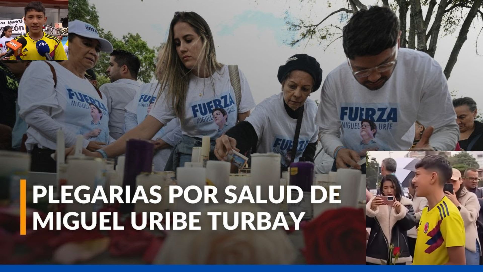 Un niño le llevó una “serenata” a Miguel Uribe Turbay, quien se encuentra en la Fundación Santa Fe.