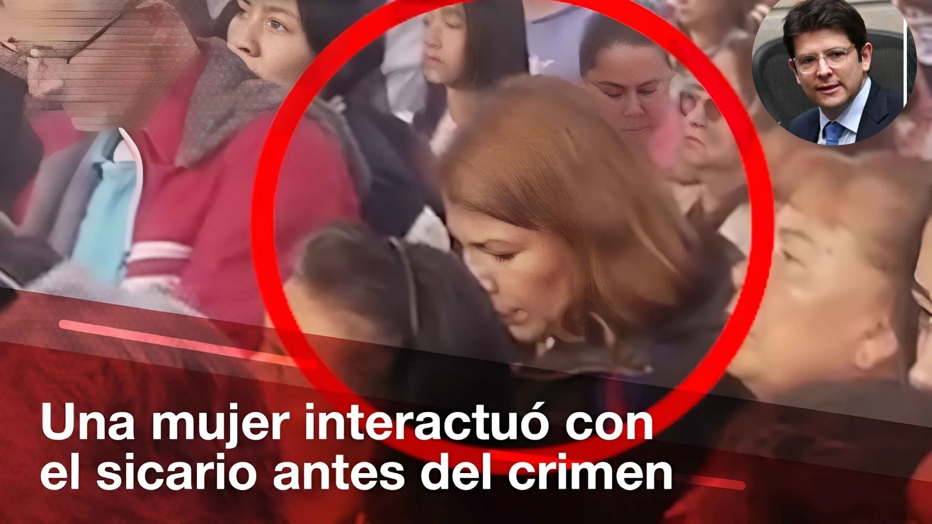 El sicario se relacionó en la manifestación con una mujer que le hizo el favor de cuidar el lugar desde donde disparó.