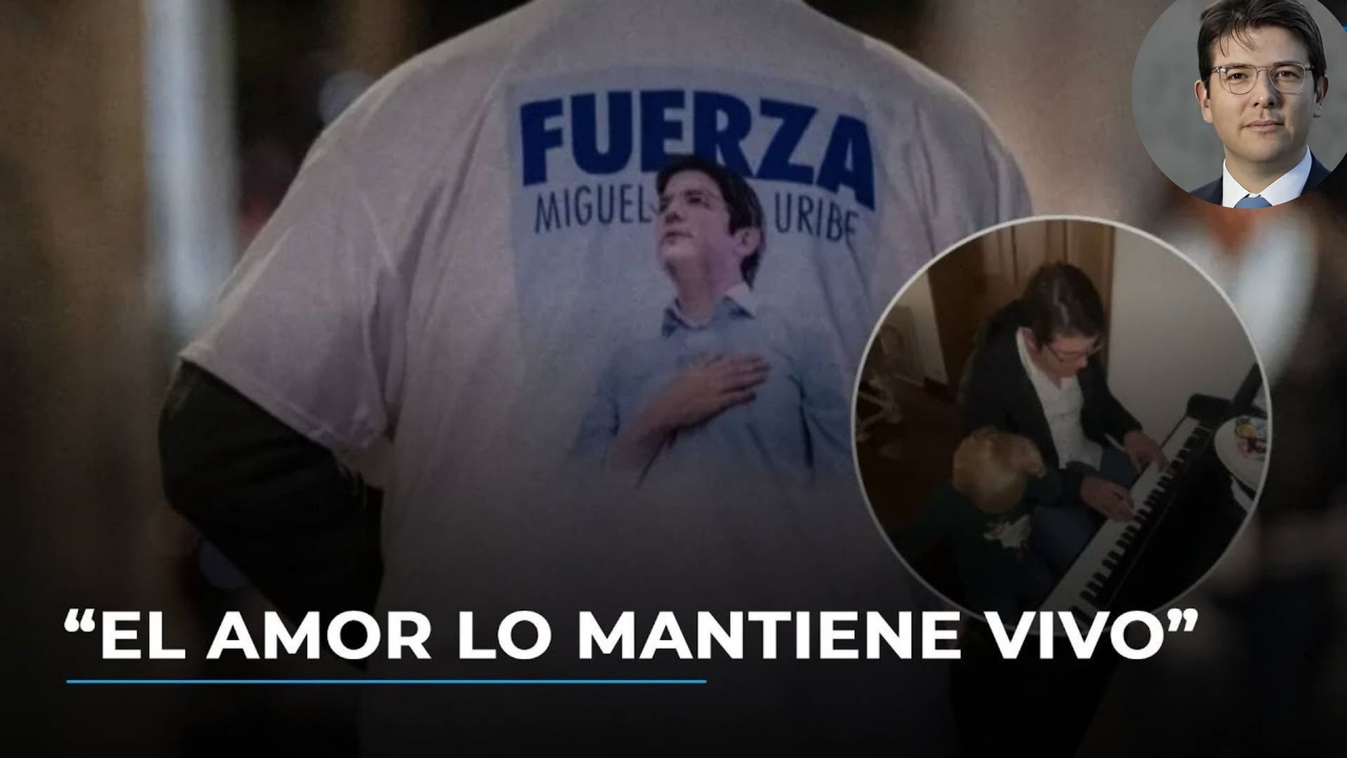 Emotivo video de Miguel Uribe con su hijo: “Aunque no pueda verte, sé que estás actuando”